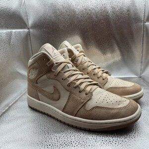 Size 9‎ Nike Air Jordan 1 Mid SE Womens Legend Lt Brown Sneaker FJ3448-200